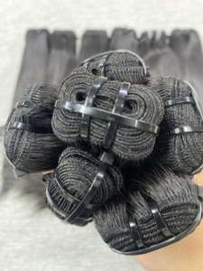 Extensiones de Cabello Virgen Vietnamita, Doble Trama a Máquina, Paquetes de 100g, Cutícula Alineada, Listo para Permanente, Todos los Colores, para Tejer - Product Image 4