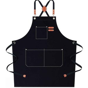 ผ้ากันเปื้อนครัวผ้าแคนวาสแบบกำหนดเอง กันน้ำ ผ้ากันเปื้อนเชฟ สายปรับได้ ผ้ากันเปื้อนทำอาหาร มีกระเป๋า จำหน่ายจำนวนมาก - Product Image 1