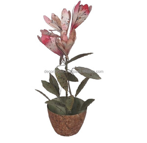 หม้อเหล็กหลายแผ่นสำหรับพืชกลางแจ้งในร่มและกลางแจ้งช่อดอกไม้ดีไซน์เนอร์แบบมีหลายสีสำหรับเทศกาลคริสต์มาส - Product Image 2