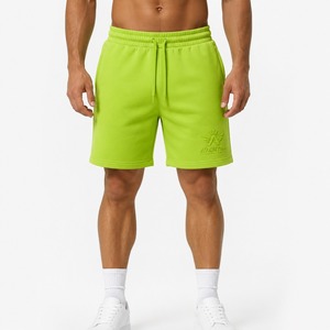 Shorts de sport d'été pour hommes avec logo personnalisé, en coton, coupe ample, taille élastique, style décontracté, broderie, pour loisirs et sport - Product Image 1