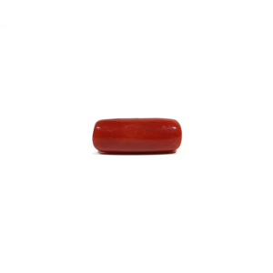 Natural Red Coral Oval Cabochon 7.2 Carat Loose Gemstone for Fine Jewelry - Product Image 1