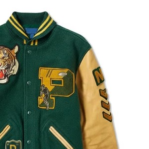 Custom Fashion Embroidered <b>Leather</b> <b>Jacket</b> Genuine <b>Leather</b> Vintage Biker Coat OEM ODM Manufacturing Sample Service - Product Image 3