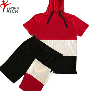 Suit Summer Men Custom LOGO Male Sets Clothing Patchwork <b>T</b> Shirt Sportswear Fitness <b>Track</b> Suits Casual Coolness 2 Piece - Product Image 1