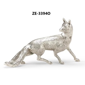 Obra de arte animal de metal hecha a mano de lujo para hogares modernos, pieza de arte para habitación, decoración de habitación Star Bloom, escultura moderna china, Zahid Exports - Product Image 1