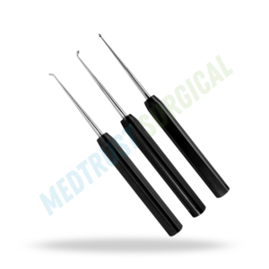 Curettes à long manche de 9 pouces, instrument de chirurgie neurochirurgicale et de chirurgie de la colonne vertébrale pour le curettage tissulaire - Product Image 4