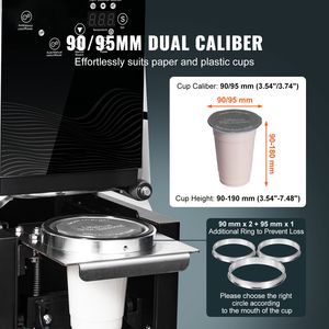 Sigillatrice Elettrica Automatica per Tazze da 190 mm di Altezza (90/95 mm) - 500-650 Tazze/Ora - Macchina Sigillatrice a Caldo per Tazze - Product Image 2