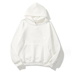 เสื้อฮู้ดดี้โอเวอร์ไซส์ผู้ชาย สีพื้น มีกระเป๋า แขนยาว สวมใส่สบายๆ สำหรับฤดูใบไม้ร่วง ผ้าฝ้าย 100% ผ้าเฟรนช์เทอร์รี่ ทรงพอดีตัว รุ่น 2027 - Product Image 5