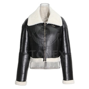 Chaqueta de cuero para mujer Chaqueta elegante ajustada Ropa de moda súper suave cómoda/Chaqueta de cuero para damas. - Product Image 2