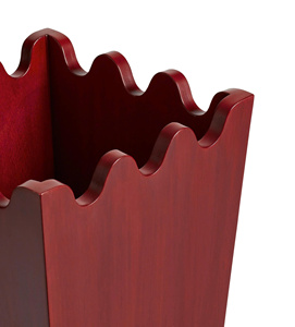 Modern Scallop Lacquer <b>Storage</b> <b>Bin</b> Elegant Organizer <b>Bin</b> For Home <b>Storage</b> Decorative <b>Bin</b> For Living Room Bedroom Styling - Product Image 3