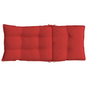 Ensemble de 2 coussins de chaise à dossier haut en tissu Oxford rouge, 100% polyester, coussins lombaires et coussins d'assise - Product Image 6