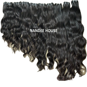 Paquets de cheveux humains Remy de haute qualité non transformés cuticule vierge brute alignée tissage de boucles italiennes Style crépus fermeture à lacet inde - Product Image 1