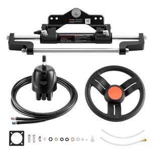 Kit Sistema di Sterzo Idraulico Marino per Imbarcazioni da 200 CV, Pompa Timone a Blocco Bidirezionale 6.9 MPa, Cilindro e Accessori - Product Image 1