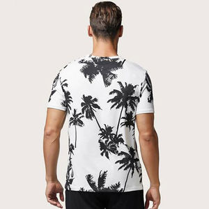 Camiseta con Estampado de Palmera 3D Personalizada al por Mayor, Camiseta Gráfica Sublimada Transpirable Informal de Verano para Hombre, Camisetas de Talla Grande para Hombre - Product Image 5