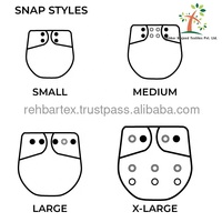 Pañales de Tela de Lujo para Bebé, Lavables, Extra Absorbentes, con Protección Contra Fugas, de Algodón Suave, Transpirables, Reutilizables, Ajustables