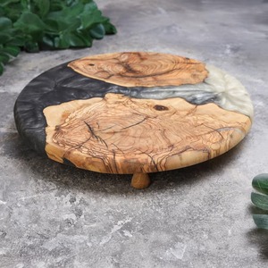 New Artizon Studio Handmade Eco-Friendly Resin Cake <b>Stand</b> and <b>Vase</b> Dishwasher Safe Customizable Color for Birthday Decor - Product Image 1