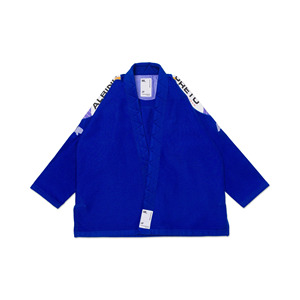 Kimono de BJJ Azul 100% Algodón, Corte Regular, para Hombre Adulto, Ropa de Artes Marciales, Impresión por Transferencia de Calor, Logotipo en la Manga Izquierda - Product Image 1