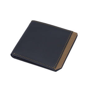 Premium Men's Designer Genuine Leather <b>Wallet</b> Short Fold With Open Closure Custom Logo Rfid High Quality Stylish Card <b>Holder</b> Oem - Product Image 1