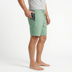 Retro Style Clean Cut Men's Surf Shorts Durable Quick Dry Anti-UV Eco-Friendly Swim Trunks Premium Drawstring Closure - Product Image 2