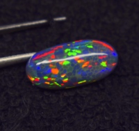 Opale naturelle de haute qualité, 5,8 carats, 19,5*9,5*5,6 mm, taille ovale multi-feu, cabochon, pierre précieuse en vrac pour la fabrication de bijoux