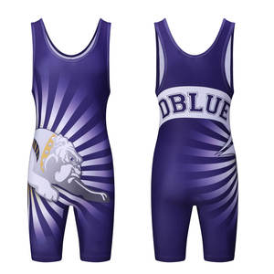 Singlet de Lucha Libre para Adultos de Alta Calidad, Reversible, Personalizable en la Parte Delantera, Tallas Grandes, Spandex/Poliéster, Secado Rápido, Transpirable - Product Image 1