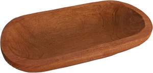 Bol en bois écologique décoratif pour servir la salade, bol de service en bois naturel, style rustique, cuisine champêtre, durable - Product Image 5