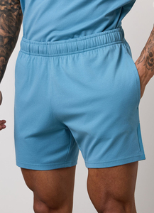 Shorts de sport décontractés pour hommes, longueur genou, été-automne, séchage rapide, respirants, écologiques, avec cordon de serrage, confortables, couleur unie, pour la course à pied - Product Image 3