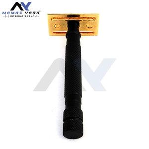 <b>Black</b> & Gold Double <b>Edge</b> Safety Razor Best Quality Wholesale Price Bulk Supplier Barber Supplier Safety Razors Oem Branding - Product Image 6