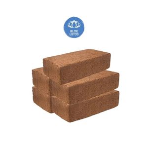 Bloc de fibre de coco naturelle de qualité supérieure 5 kg pour le jardinage, 100 % fibre de coco biologique, pure, propre, sûre, écologique, mélange à pH équilibré - Product Image 1