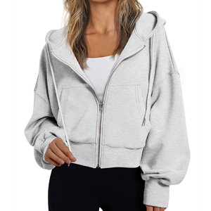 Premium Mens Womens Zipper Hoodie Soft Fleece Full Zip Hooded <b>Jacket</b> Custom Design Private Label Wholesale Manufacturer Custom - Product Image 1