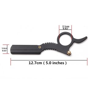 Rasoir de sécurité classique en acier inoxydable de haute qualité avec poignée ergonomique pour le rasage du visage, lame unique remplaçable pour sourcils et barbe - Product Image 2