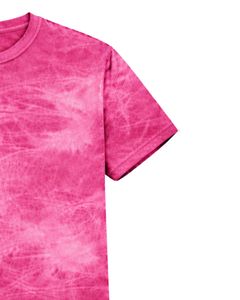 Camiseta Rosa con Efecto Teñido para Hombre, Cuello Redondo, Manga Corta, Algodón, Estilo Casual Urbano, Lavado Vintage, Personalizada, OEM, Proveedor Mayorista de Camisetas - Product Image 5