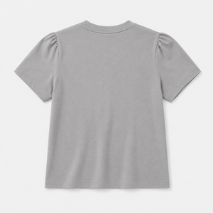 Camiseta Unisex Gris con Capucha y Manga Corta, 100% Algodón Tejido, Corte Holgado Regular, Transpirable, Color Sólido, con Logo, para Todas las Temporadas - Product Image 2