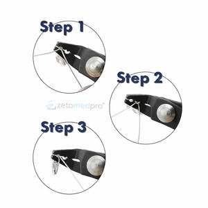 Alicate para Engarzar Cuentas de 2.5 MM ZETOMED PRO, Herramienta de Joyería de Precisión de Acero Inoxidable de Alta Calidad para Cerrar Cuentas de Forma Segura - Product Image 2