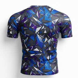 Camiseta de Compresión Sublimada para Hombre, Corte Ajustado, Estilo Profesional, Ropa de Entrenamiento, Colores Vibrantes, Ropa Deportiva Duradera - Product Image 4