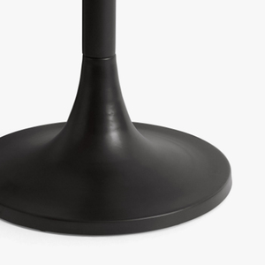 Cast <b>Iron</b> Round Wooden Top Dining <b>Table</b>, Black Metal Base Metal Dining <b>Table</b> For Home & Restaurant Use Dining <b>Table</b> 4 Seater - Product Image 2