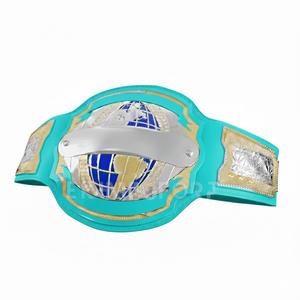 Cinturón de Campeonato Personalizado para MMA, Lucha Libre y Boxeo con Cuero PU Resistente y Diseño de Metal Plateado - Product Image 1