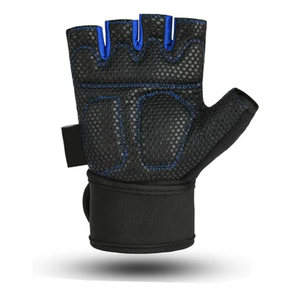 OEM High Quality Breathable Polyester Lightweight Non-Slip Adjustable Wrist Strap Half Finger Gym Training Hand <b>Grips</b> <b>Gloves</b> - Product Image 3