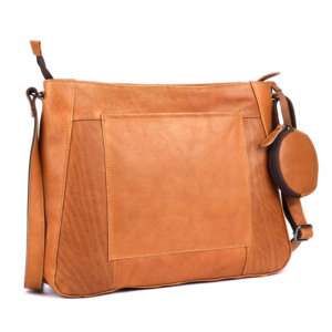 High Demand Classic Genuine Leather Cross Body Satchel Hand Bag With Zip Closure Large Capacity Unisex Daily Use - Product Image 1