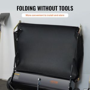 Spazzatrice per Prato da 44 Pollici ad Alta Capacità, 25 Cu. Ft. Ft. Carrello Portautensili Robusto con Altezza Regolabile 25 Cu. Contenitore per Raccolta Foglie ed Erba da Strada con Capacità di [X] Metri Cubi - Product Image 5