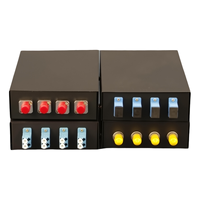 Kotak Terminasi Serat Optik Mini ODF 4 Core SC FC LC ST Optical Distribution Frame 4 Port Panel Patch Serat Optik Damu untuk Pemasangan di Dinding