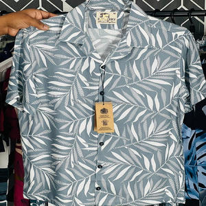 Camiseta de Manga Corta con Estampado Floral Hawaiano para Hombre, Modelo 01 de Marca Popular, de Poliéster, Lino y Viscosa, Talla L, Informal, para Otoño y Vacaciones de Verano - Product Image 2