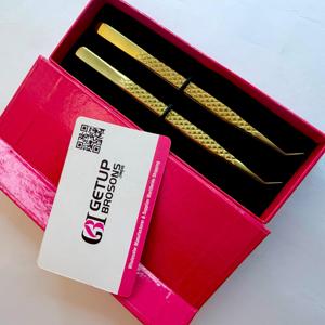 แหนบดัดขนตาเคลือบทอง GETUP BROSONS ปลายแหลม บรรจุกล่อง พร้อมโลโก้สั่งทำ - Product Image 6