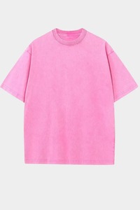 Camiseta de Algodón Extra Grande Personalizada para Hombre y Mujer, Cuello Redondo, Estilo Urbano, Informal, Lisa, Unisex - Product Image 4