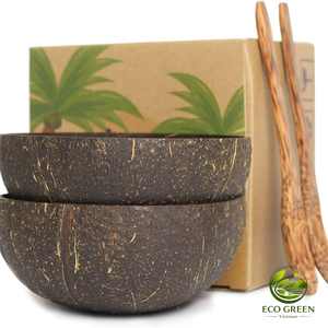 Tazón de Coco Estilo Boho, Tazón de Cáscara de Coco Natural, Decoración Rústica para Cocina, Uso Estético en el Hogar - Product Image 1