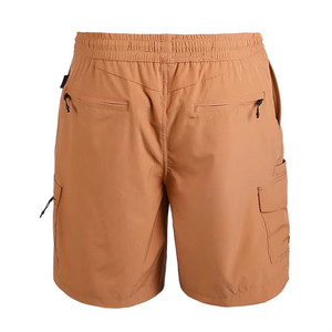 Men's <b>Cargo</b> Shorts Solid Color Drawstring Waist Quick Dry Pockets Casual Woven Mid Rise 100% Polyester - Product Image 2