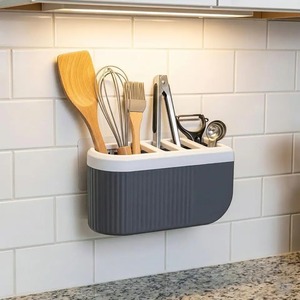 Support universel pour couteaux en acier inoxydable et bois, organiseur de comptoir de cuisine, support de rangement - Product Image 2