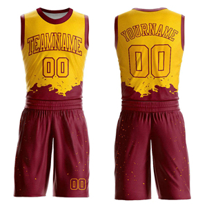 Uniformes de Baloncesto Personalizados al por Mayor, Diseño Sublimado, Reversibles, Conjuntos de Camisetas y Pantalones Cortos para Niños de Academia de Baloncesto - Product Image 5