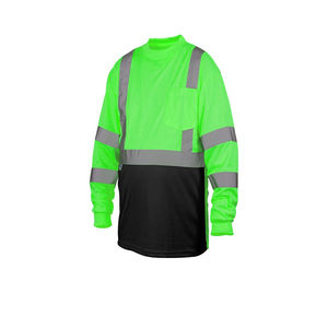 Chaleco Reflectante de Manga Larga de Alta Visibilidad Personalizado y Cómodo, Camisa de Seguridad para la Construcción, Logotipo Personalizado, Ropa de Trabajo de Seguridad Reflectante - Product Image 3