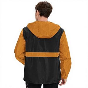 Premium Anorak <b>Jacket</b> Color Block Hooded Half Zip Water Resistant Nylon Windbreaker Pocket <b>Pullover</b> Anorak <b>Jacket</b> for Outdoor - Product Image 6