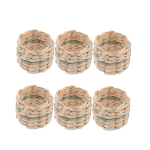 Anneaux de serviettes en jacinthe d'eau naturelle en gros pour mariages, décorations de table, fabriqués au Vietnam - Product Image 1